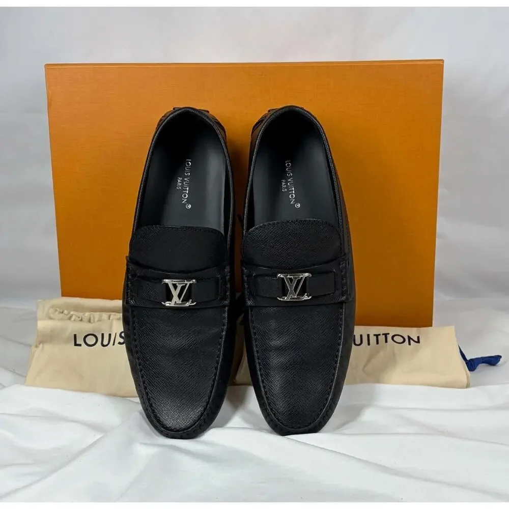 Louis Vuitton Hockenheim Driving Moccasin Loafers Mens SZ 10.5 SPB JA-366314